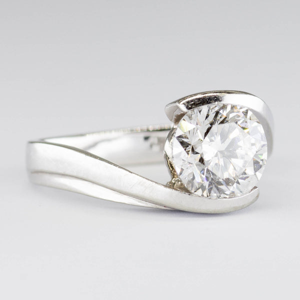19k GIA Certified Diamond Bypass Solitaire | 2.00 ct | SZ 5.5