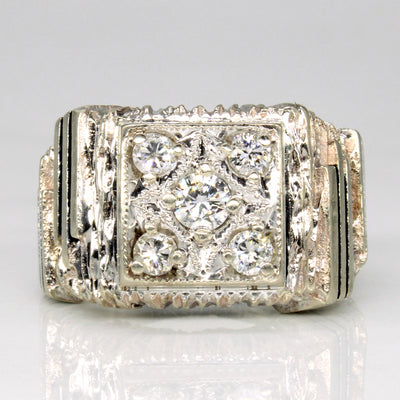 Abstract Diamond Cocktail Ring | 0.46ctw | SZ 7.5 |