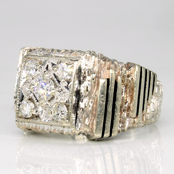 Abstract Diamond Cocktail Ring | 0.46ctw | SZ 7.5 |