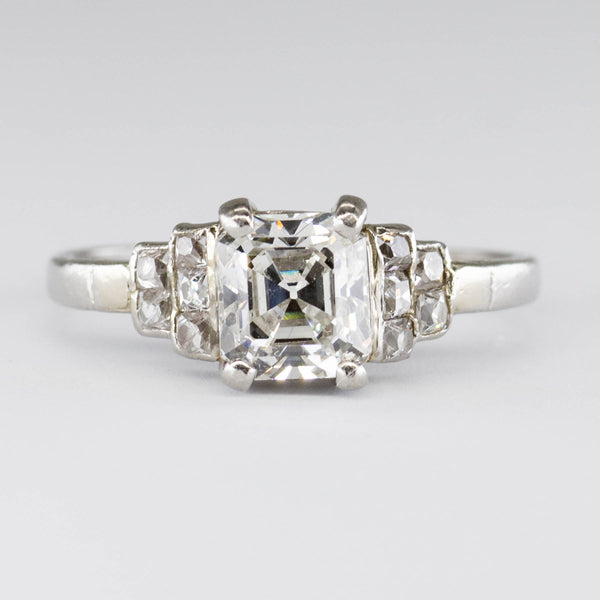 'Birks' Platinum Diamond Accented Ring | 1.45 ct | SZ 7.5