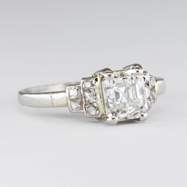 'Birks' Platinum Diamond Accented Ring | 1.45 ct | SZ 7.5