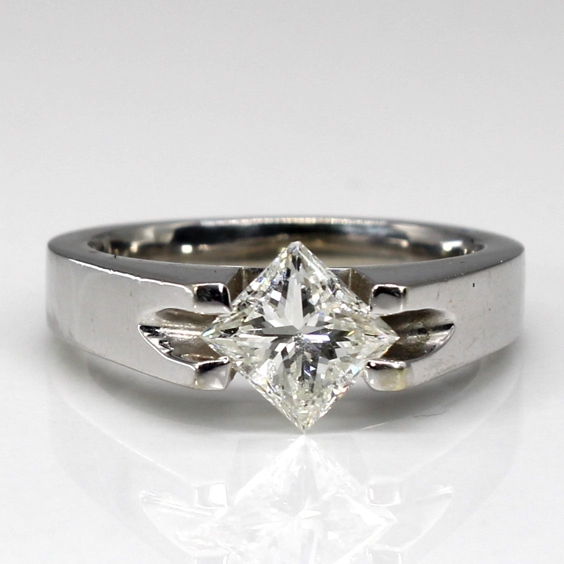 Solitaire Princess Diamond Ring | 0.96ct VVS2 I | SZ 5.5 |