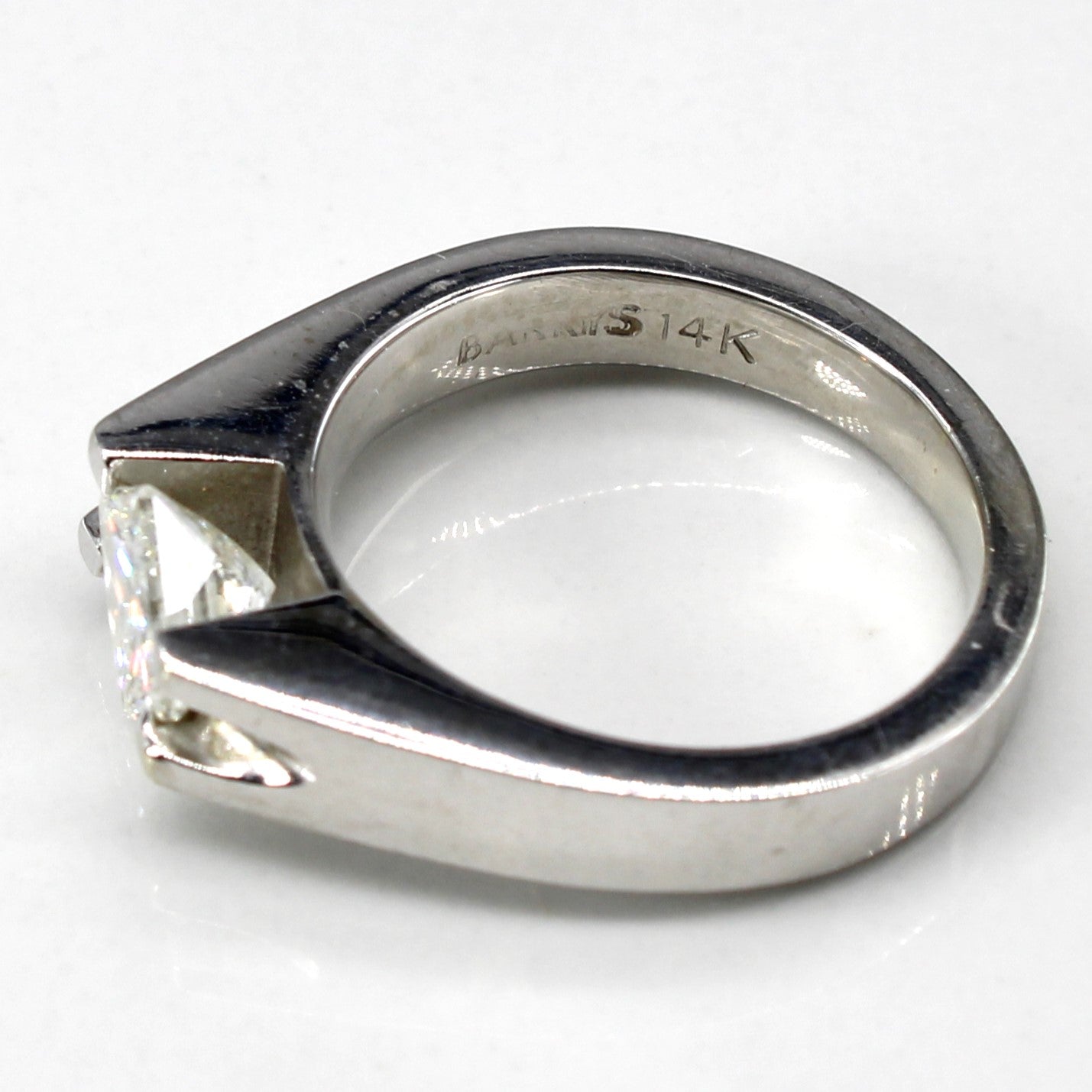 Solitaire Princess Diamond Ring | 0.96ct VVS2 I | SZ 5.5 |