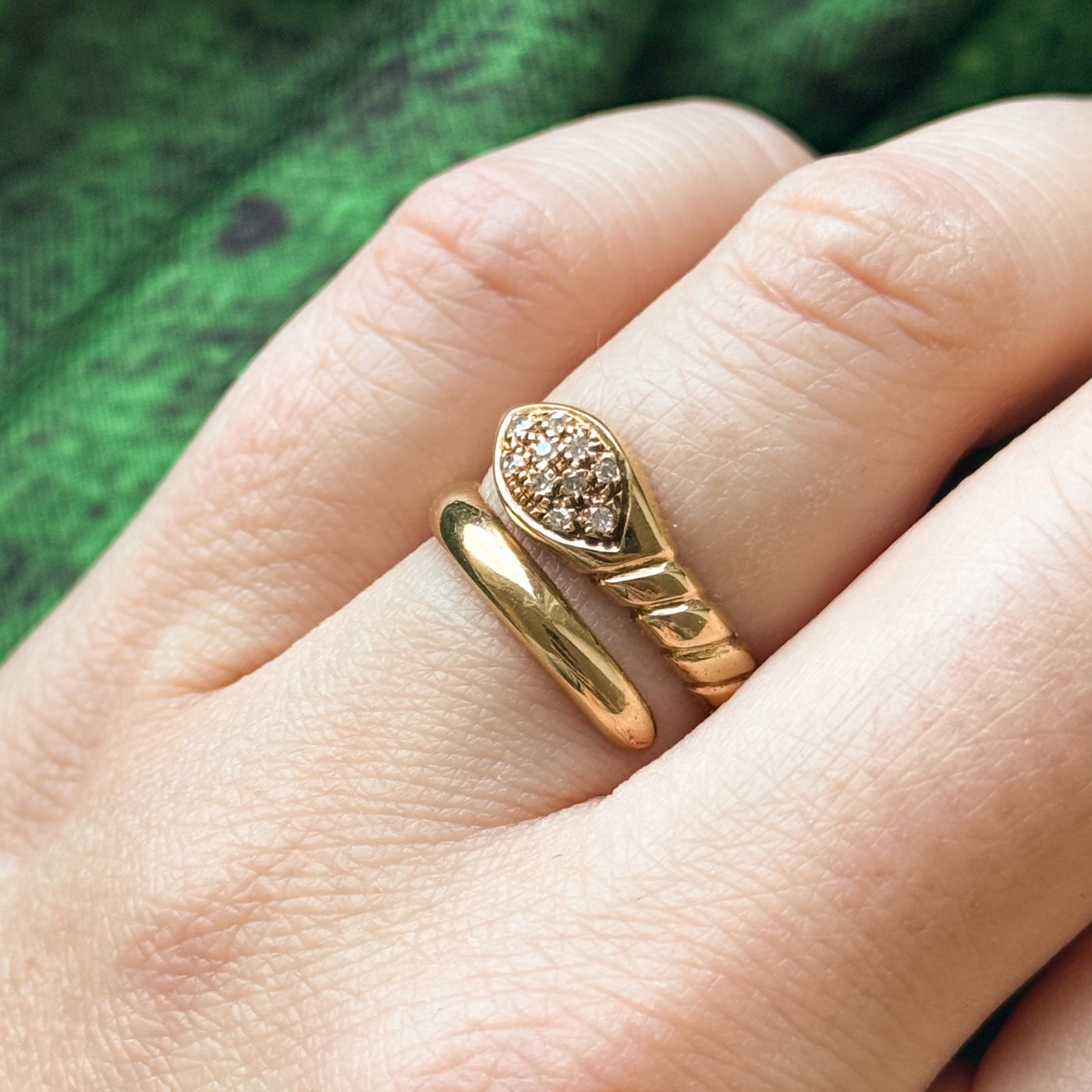 Diamond Snake Ring | 0.06ctw | SZ 5.25 |