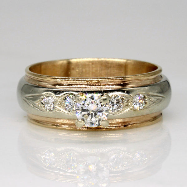 Cathedral Set Diamond Engagement Ring | 0.49ctw | SZ 8.5 |