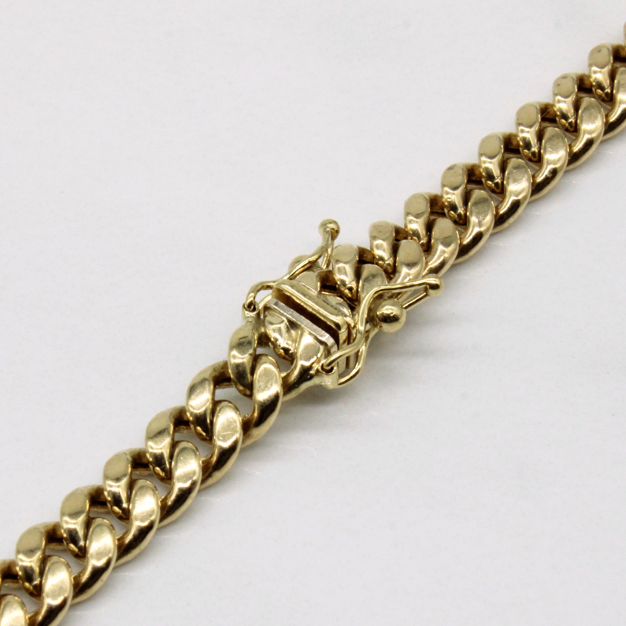 10k Yellow Gold Curb Link Necklace | 20