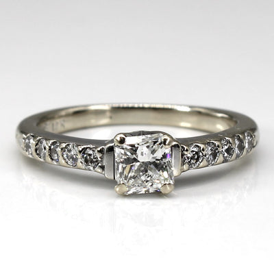 Canadian Solitaire with Accents Diamond Engagement Ring | 1.03ctw VVS1 H/I | SZ 7.75 |