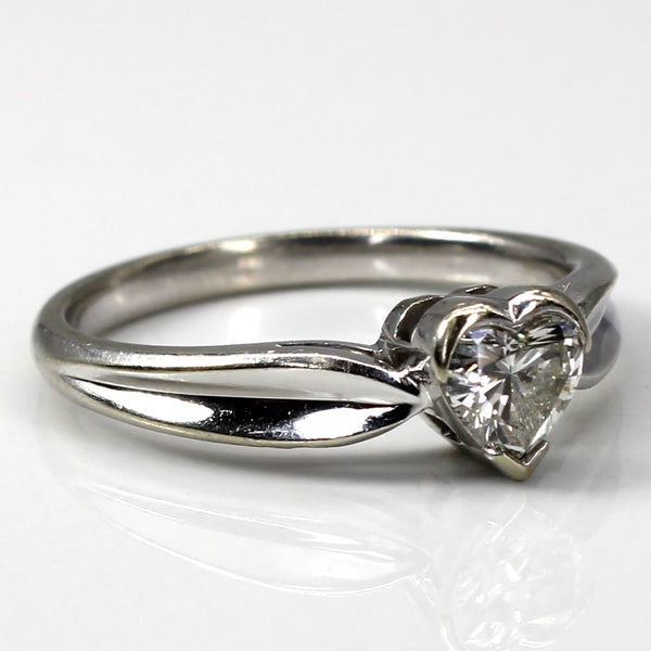 Heart Diamond Gold Ring | 0.40ct | SZ 7 |