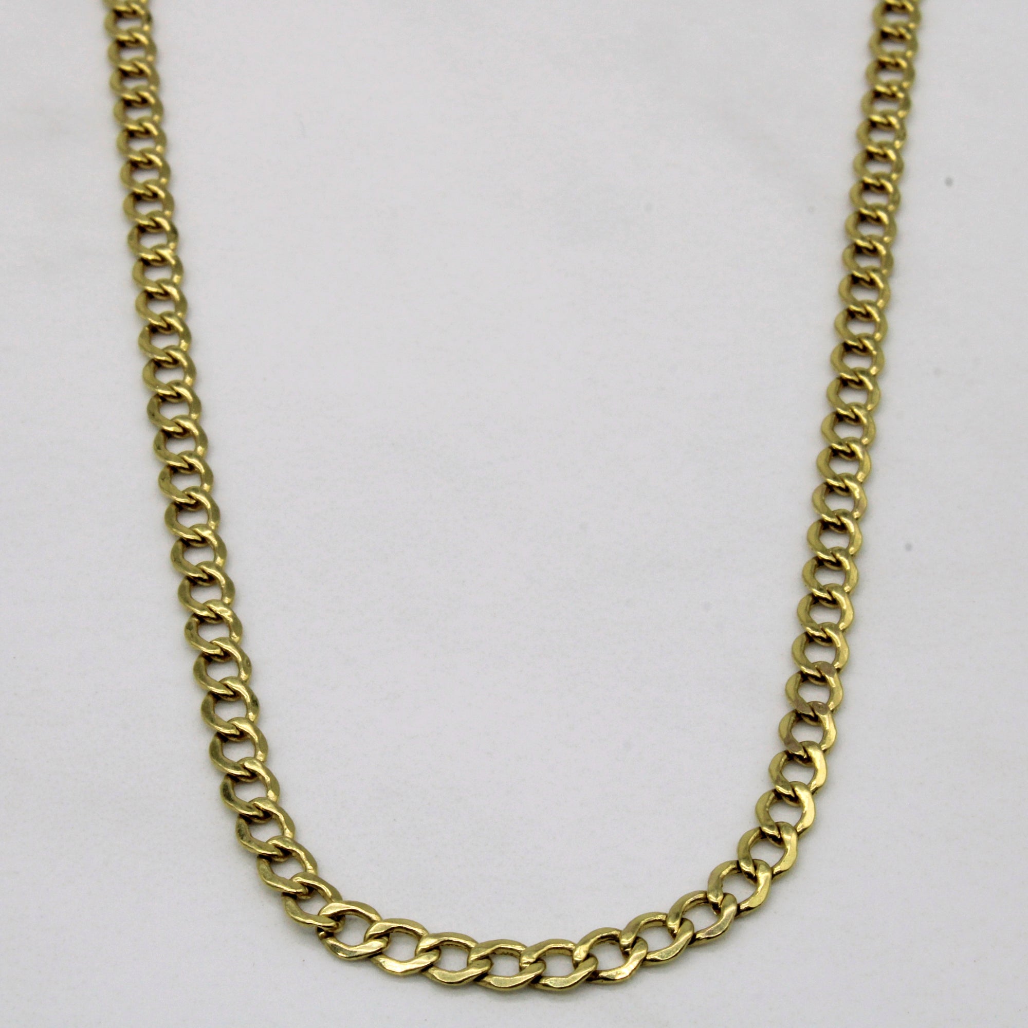 14k Yellow Gold Curb Link Chain | 24