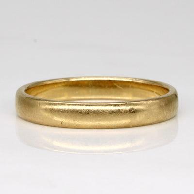 Vintage Canadian 18k Yellow Gold Band | SZ 9.25 |