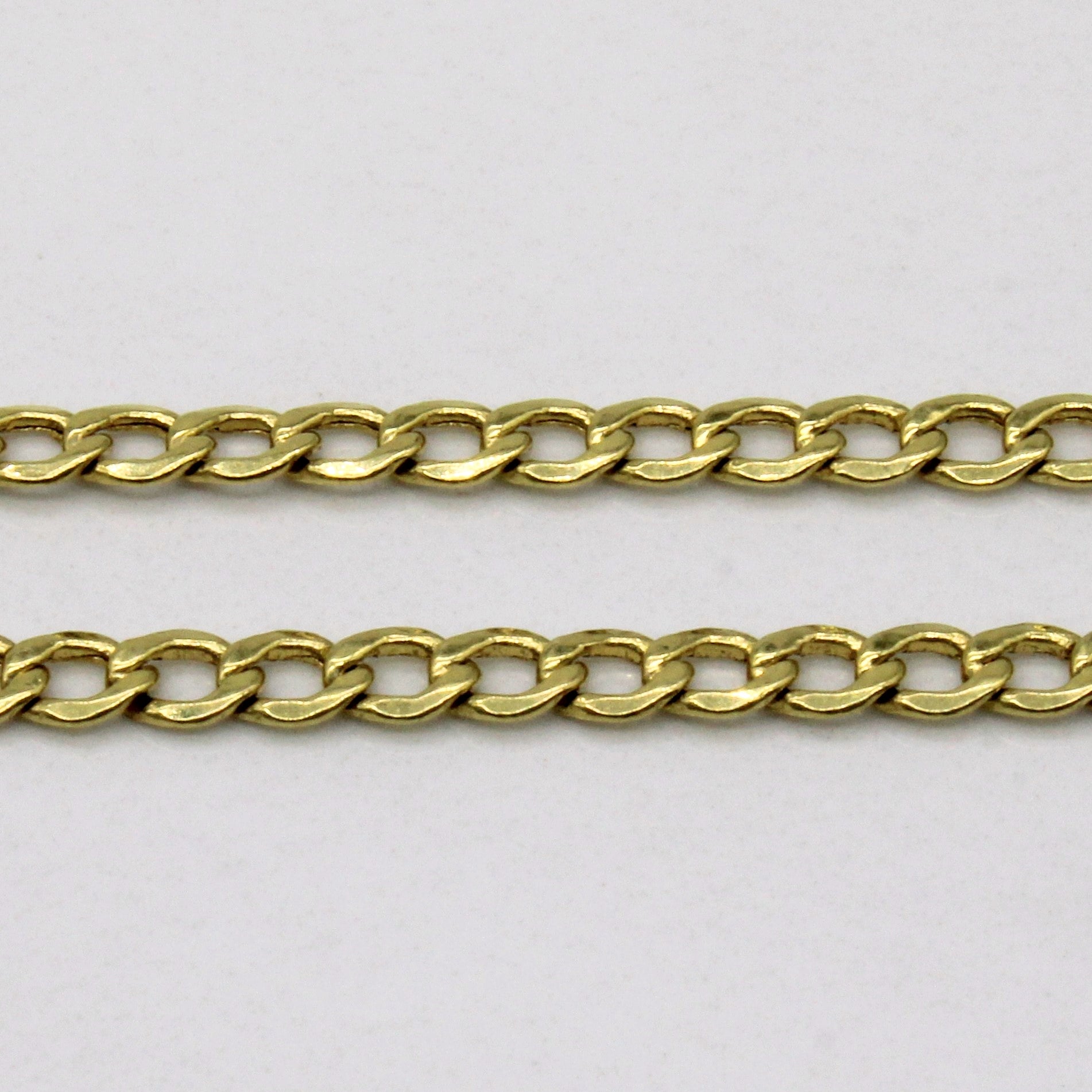 14k Yellow Gold Curb Link Chain | 24