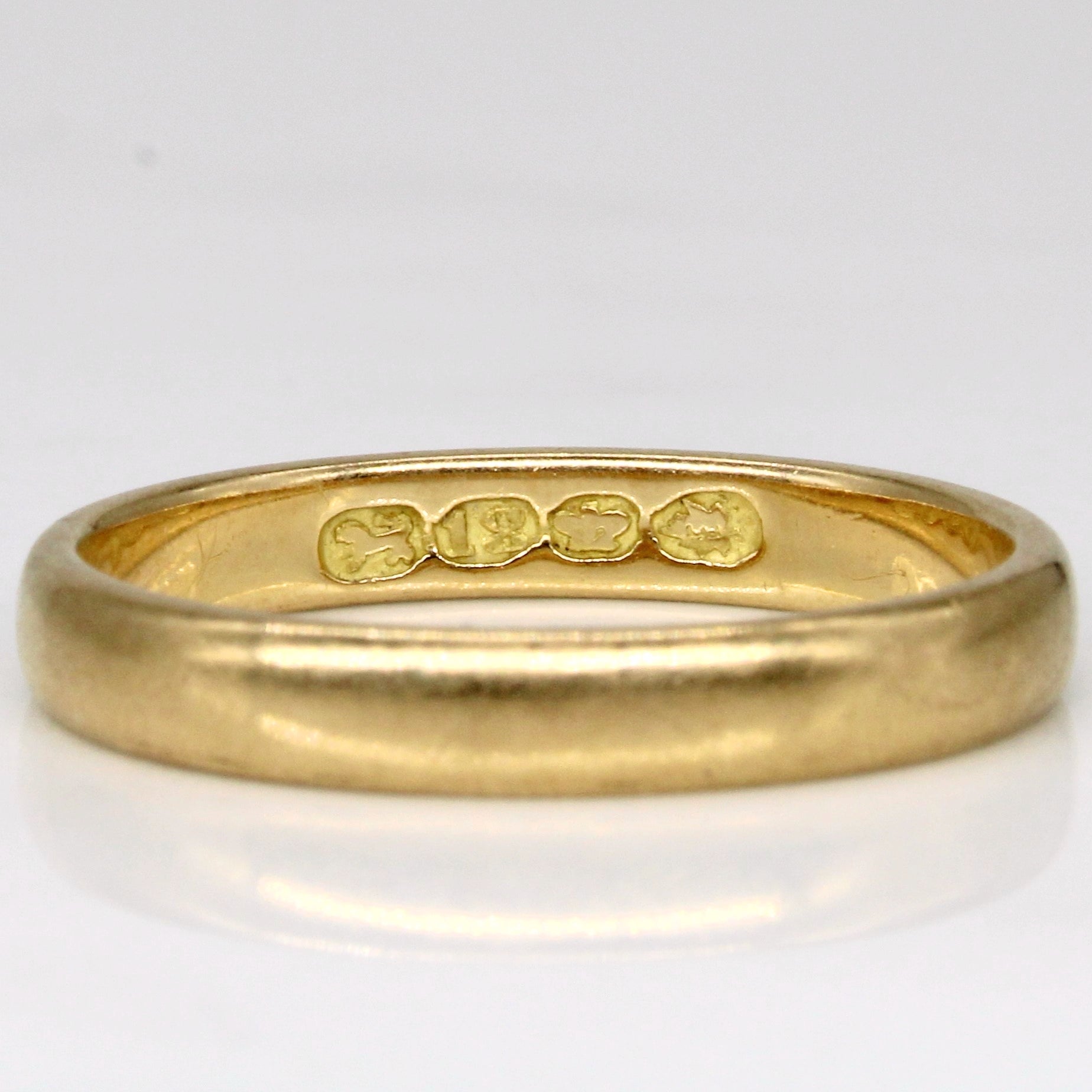 Vintage Canadian 18k Yellow Gold Band | SZ 9.25 |