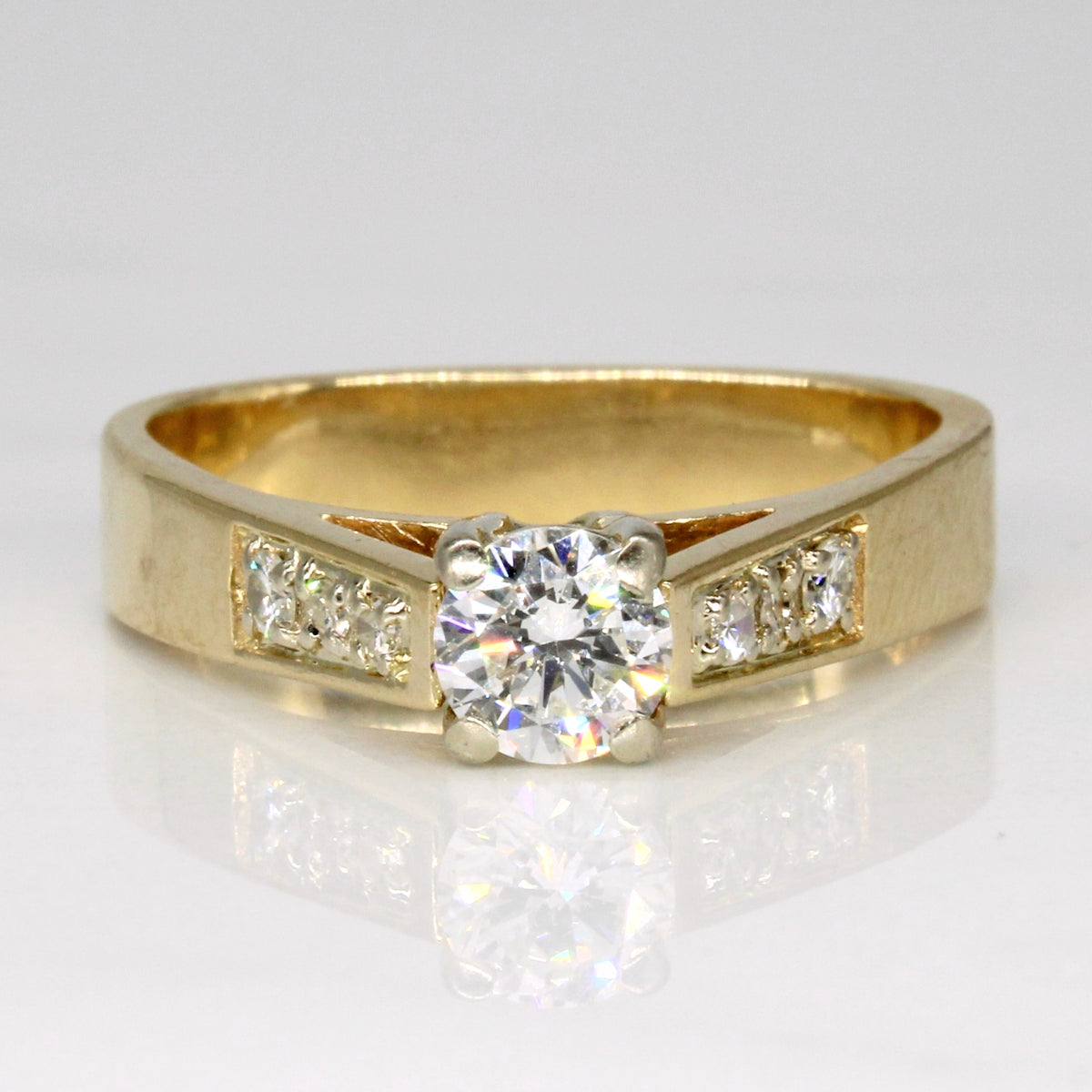 High Set Diamond Engagement Ring | 0.56ctw | SZ 6.75