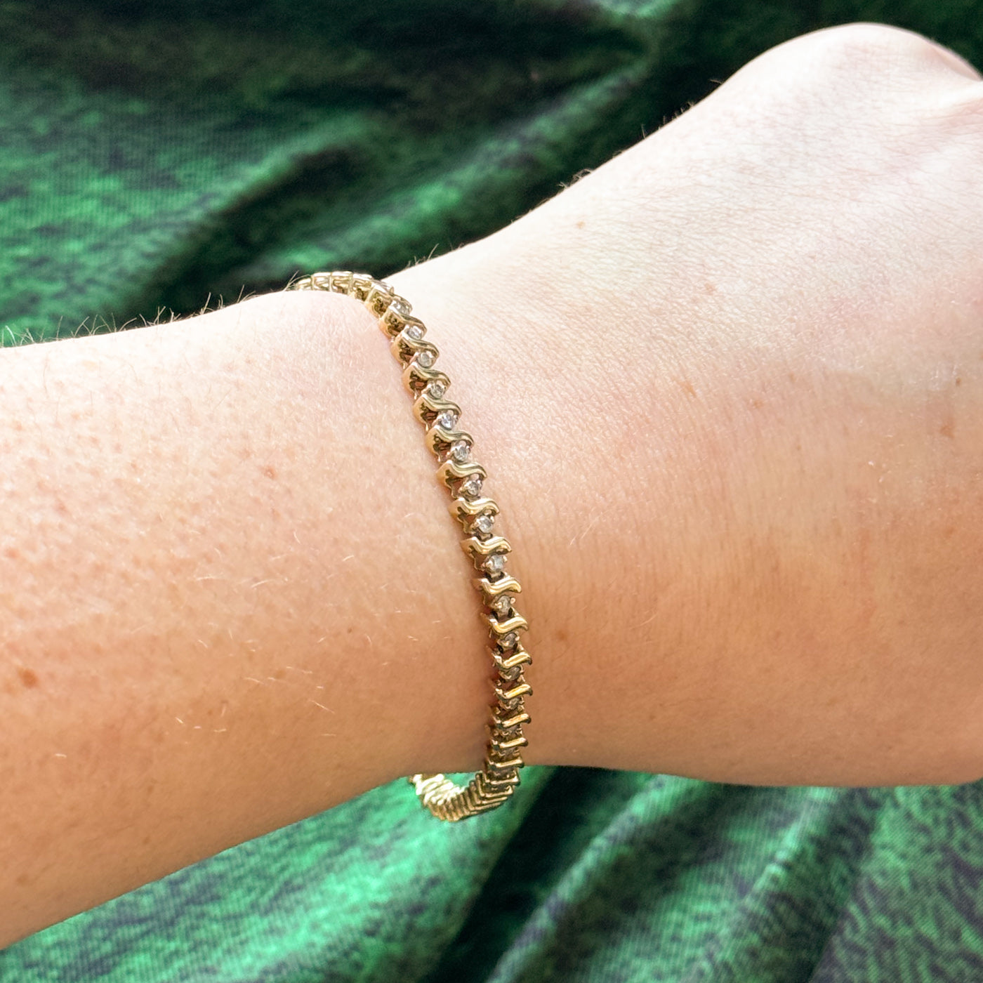 14k Yellow Gold Bracelet | 7.5" | 0.75ctw |