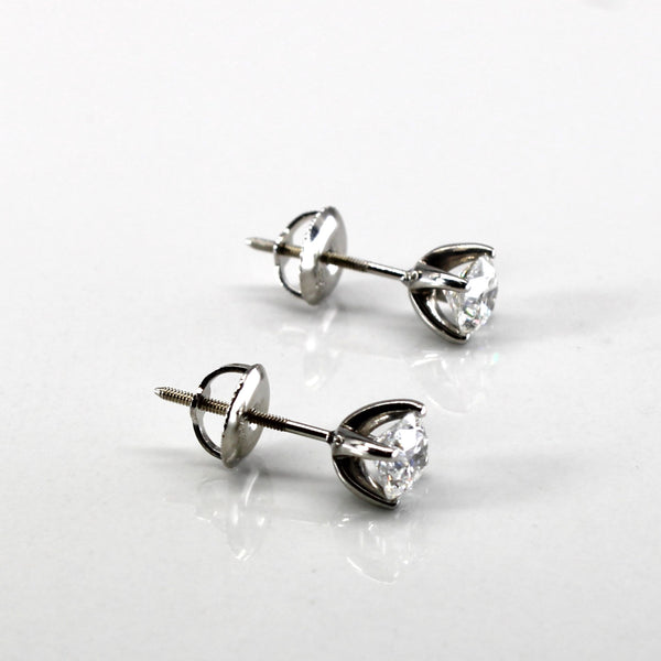 Prong Set Diamond Stud Earrings | 0.96ctw |