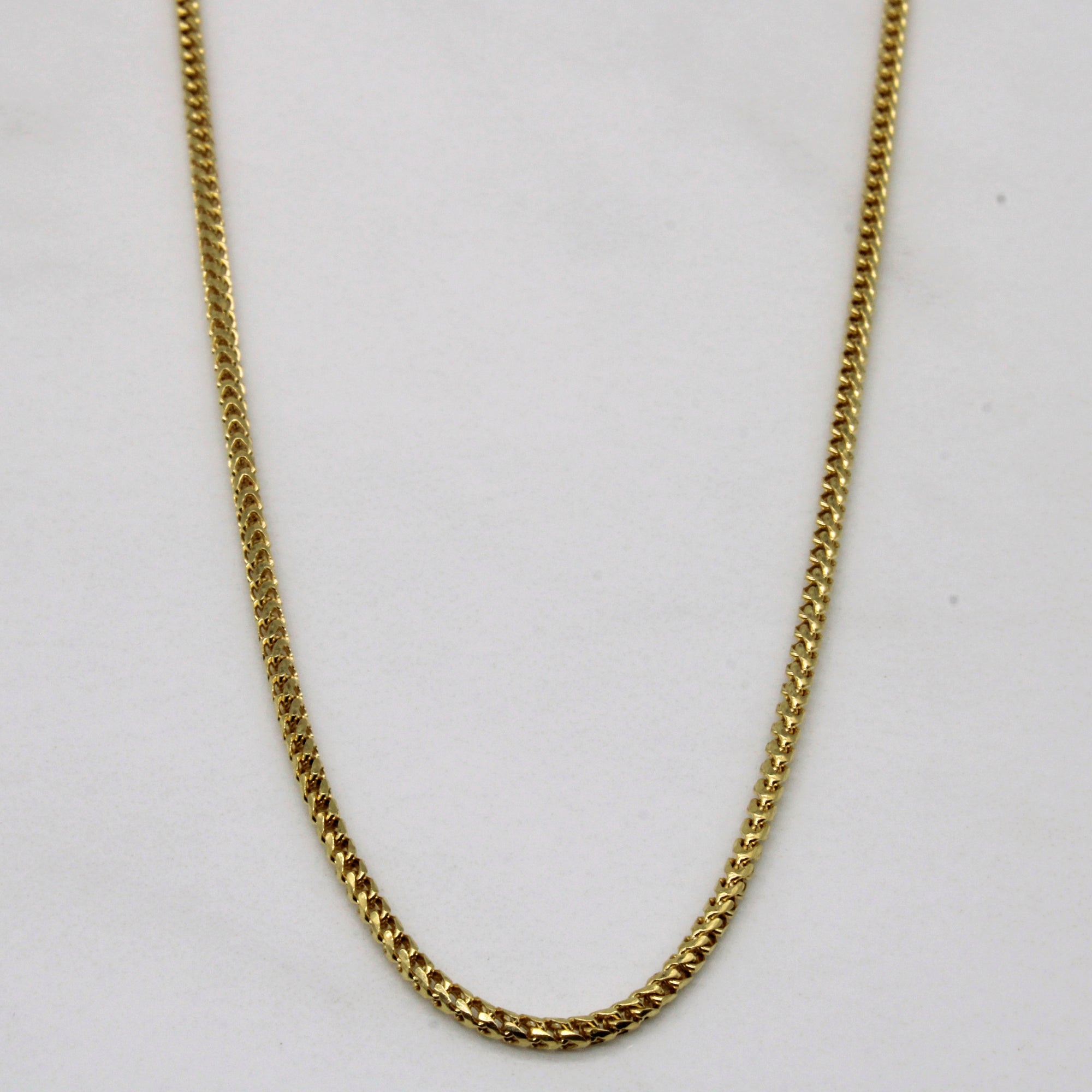 18k Yellow Gold Birdcage Link Chain | 22