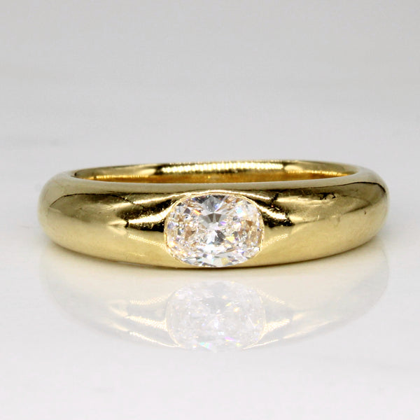 Oval Cut Diamond Engagement Ring | 0.34ct | SZ 6.25 |