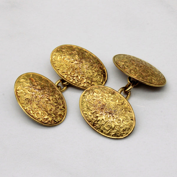 15k Yellow Gold 1897 Birmingham Cufflinks