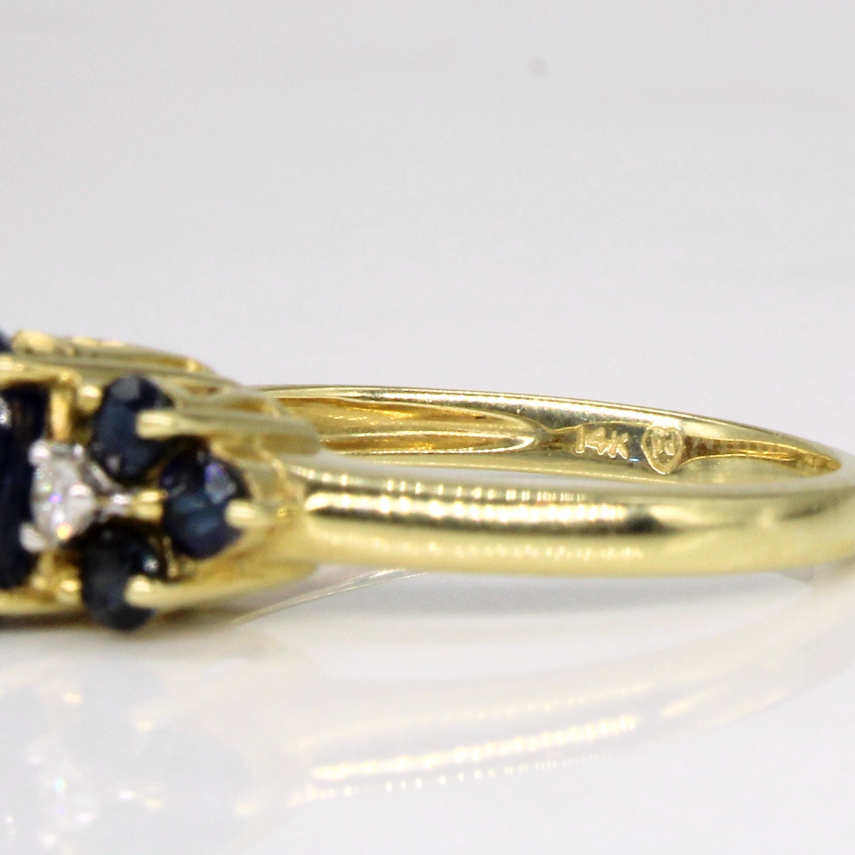Sapphire & Diamond cocktail Ring | 1.36ctw, 0.05ctw | SZ 5.75 | – 100 Ways