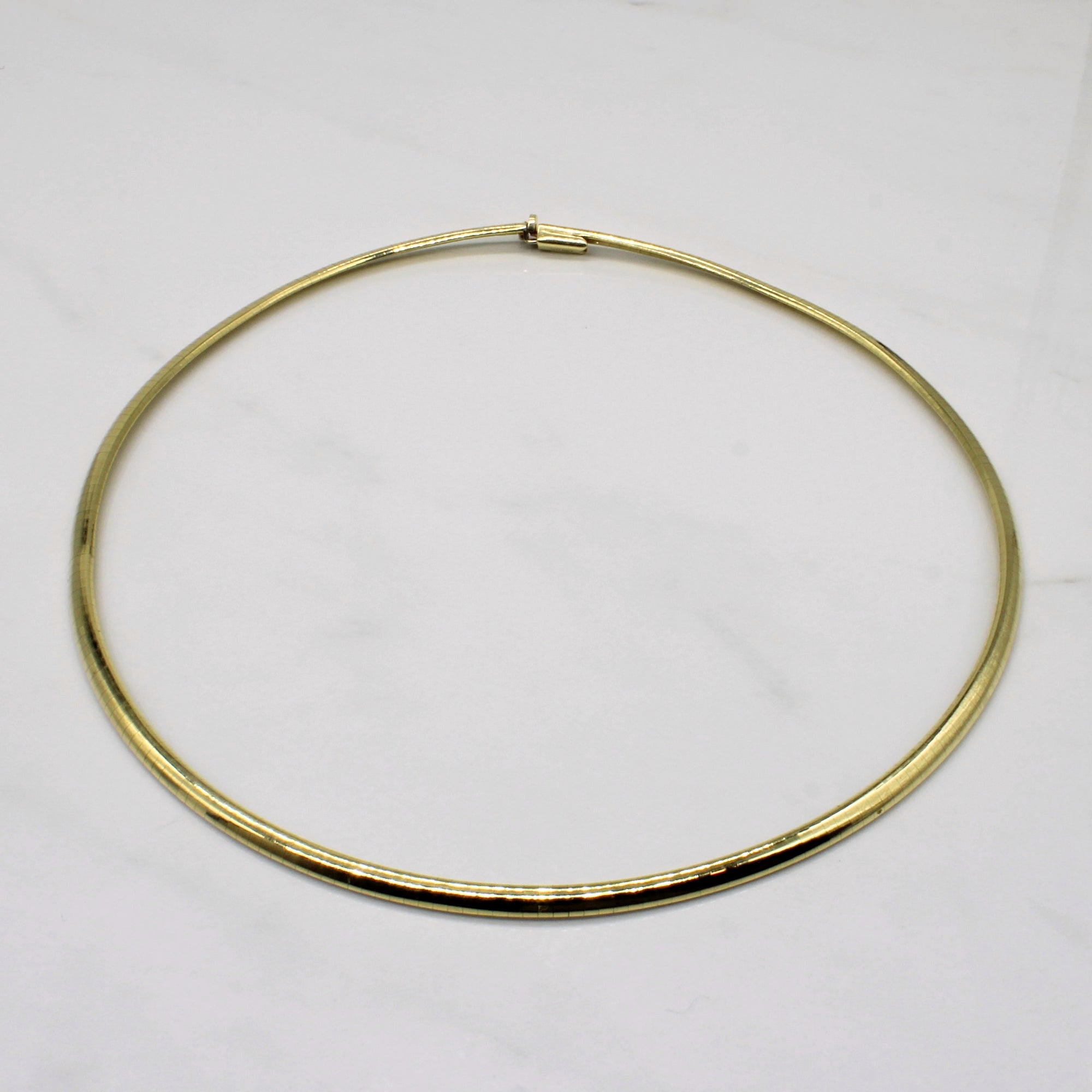 Omega' 14k Yellow Gold Chain Necklace | 16