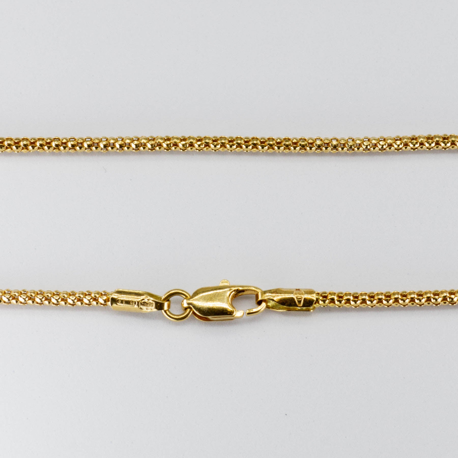 Collier en or 18 carats avec opale et diamants | 7,00 ct | 45,7 cm 