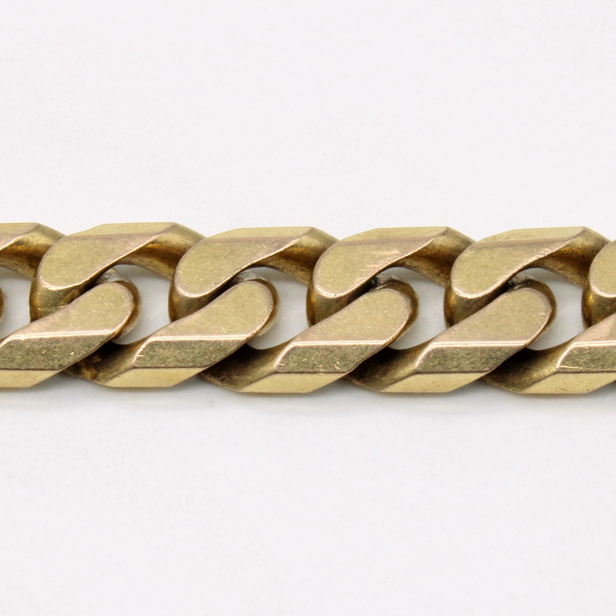 9k Yellow Gold Cuban Link Bracelet | 8.25