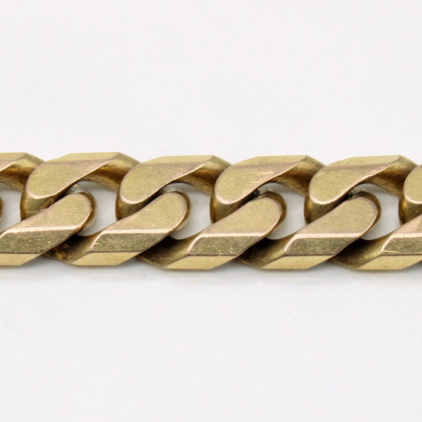 9k Yellow Gold Cuban Link Bracelet | 8.25