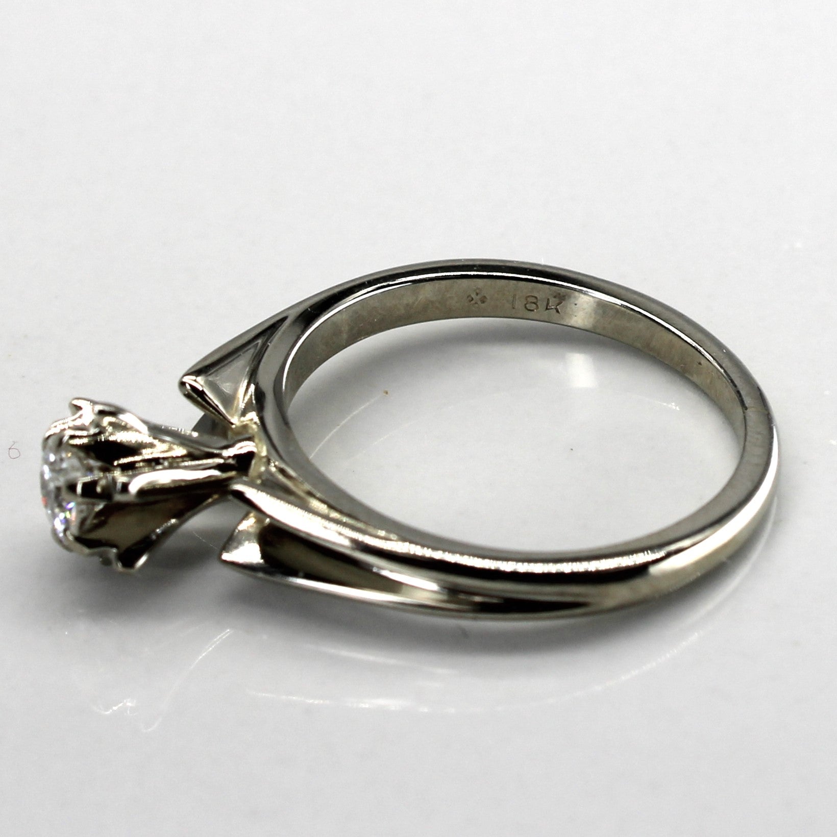 High Set Solitaire Diamond Ring | 0.18ct | 4.75 |