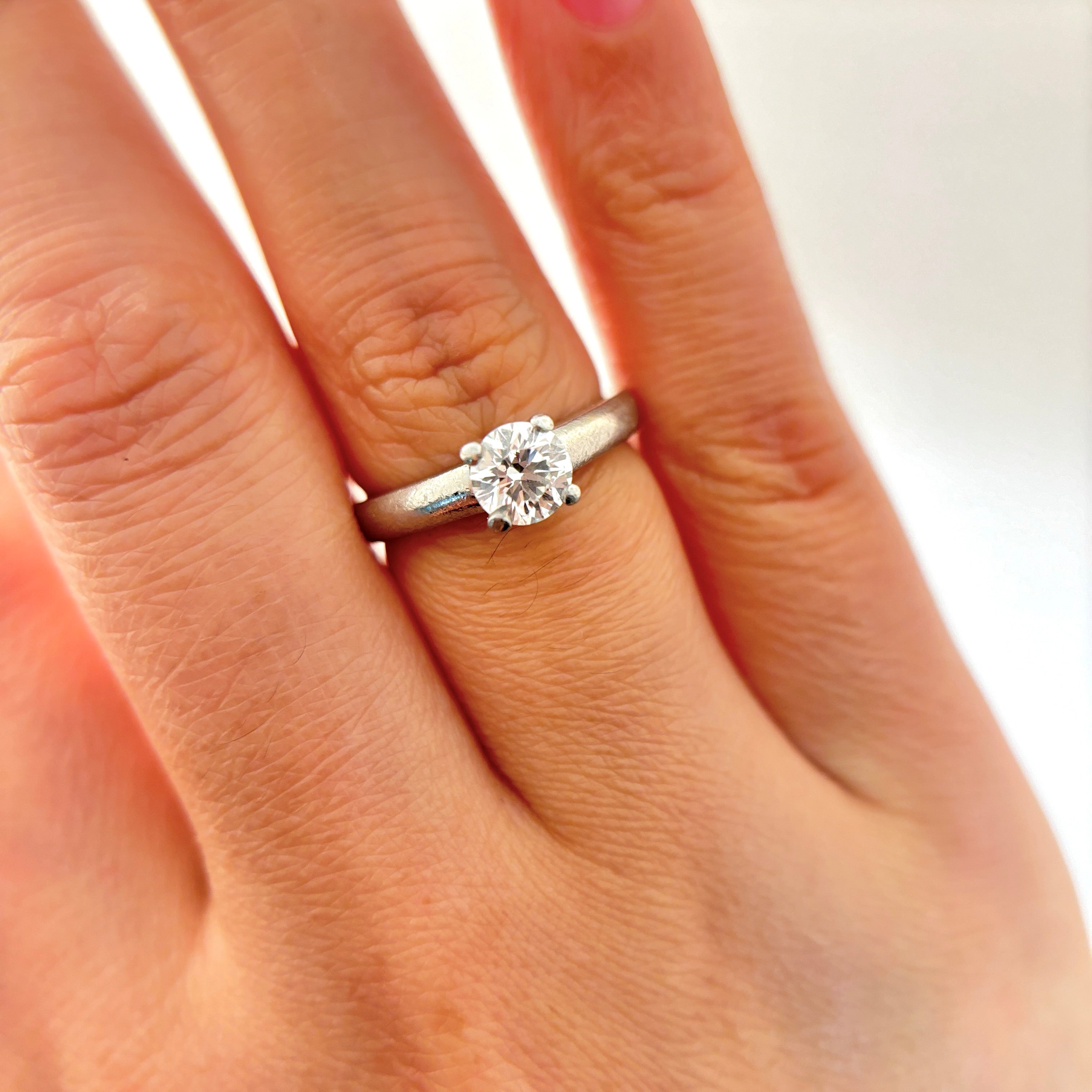 Platinum Diamond Ring | 0.67 ct | SZ 5.5 |