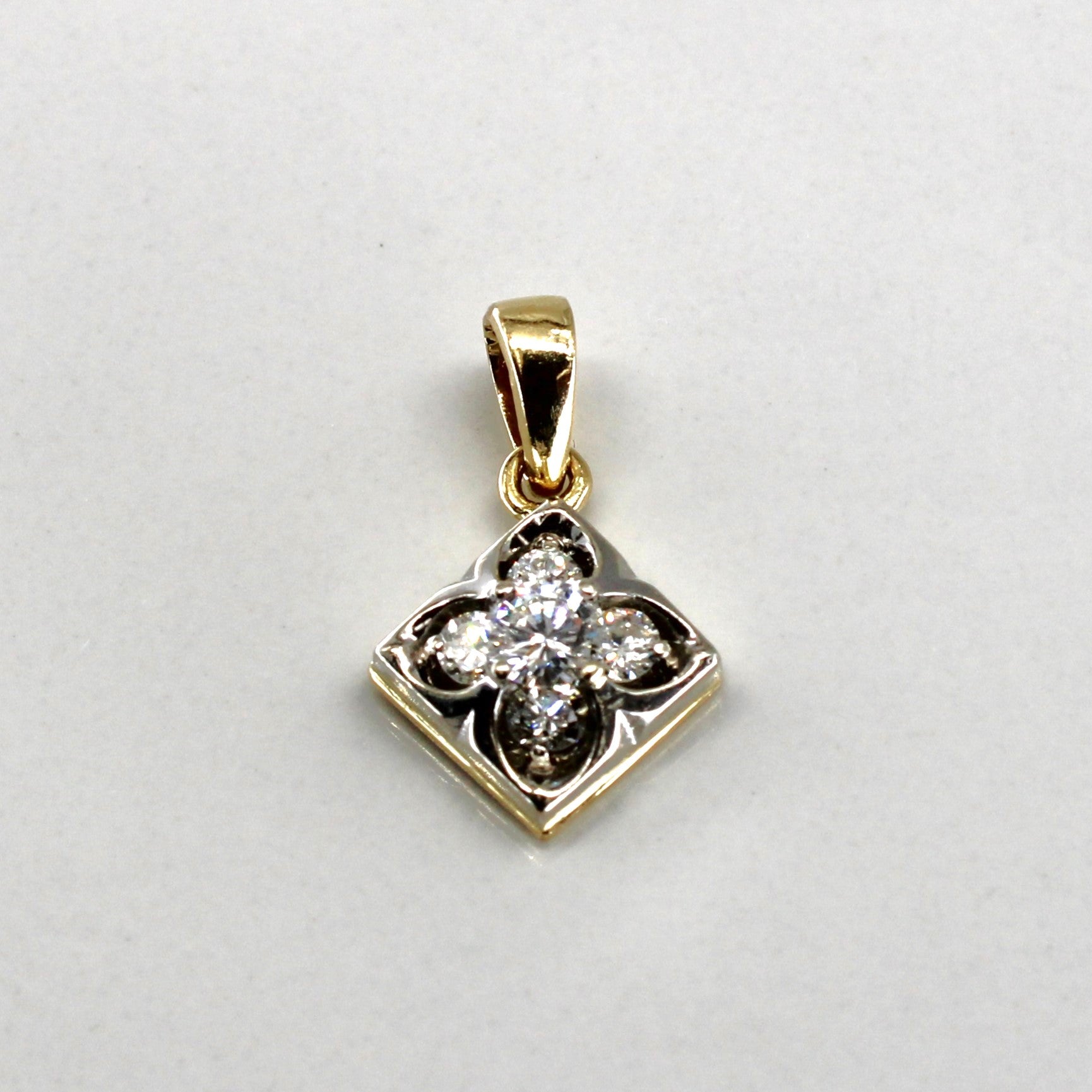 Cluster Diamond Drop Pendant | 0.52ctw |