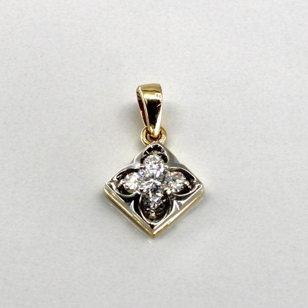 Cluster Diamond Drop Pendant | 0.52ctw |