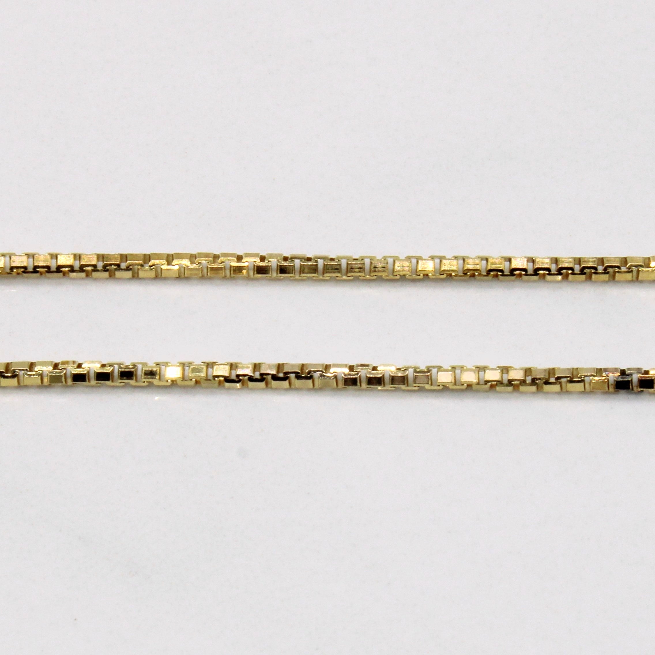 14k Yellow Gold Box Link Chain | 24" |
