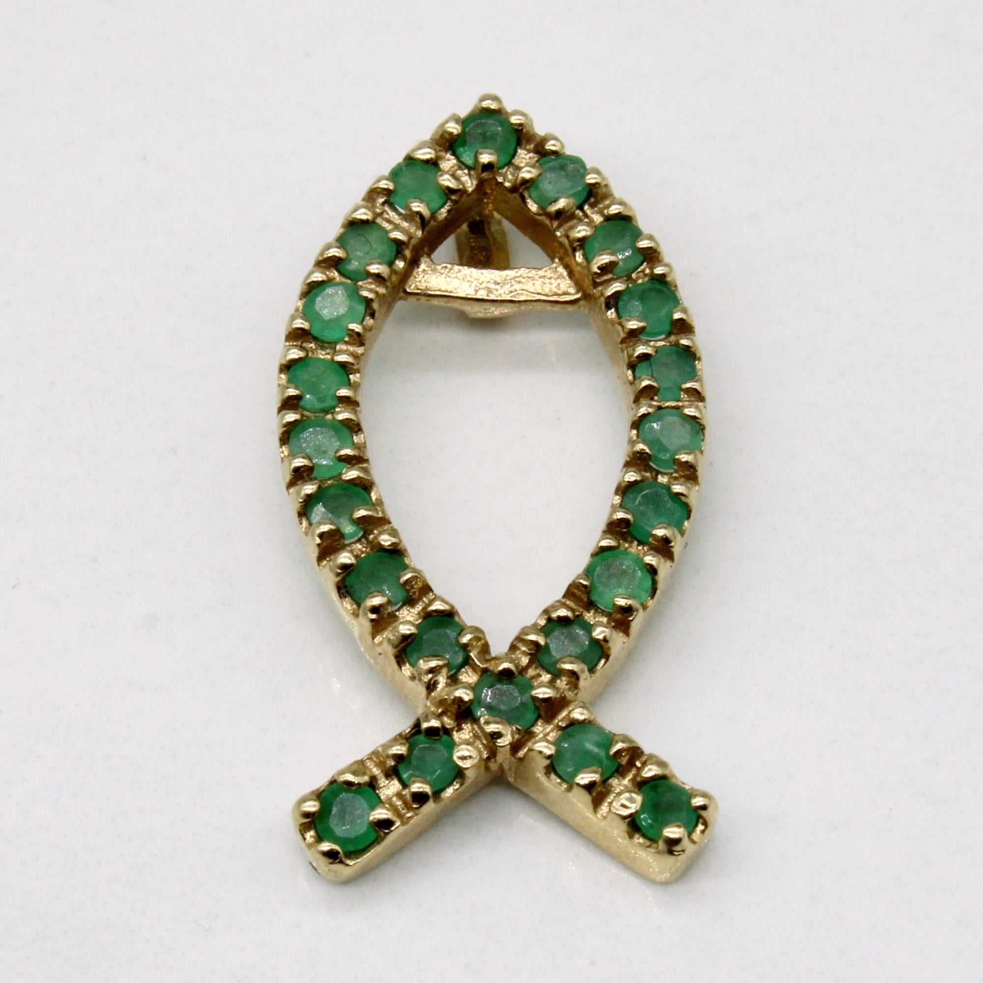 Emerald Ichthys Pendant | 0.55ctw |