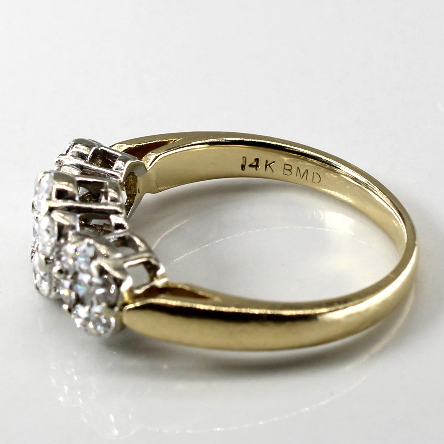 Cluster Set Diamond Ring | 0.87ctw| SZ 6.5 |