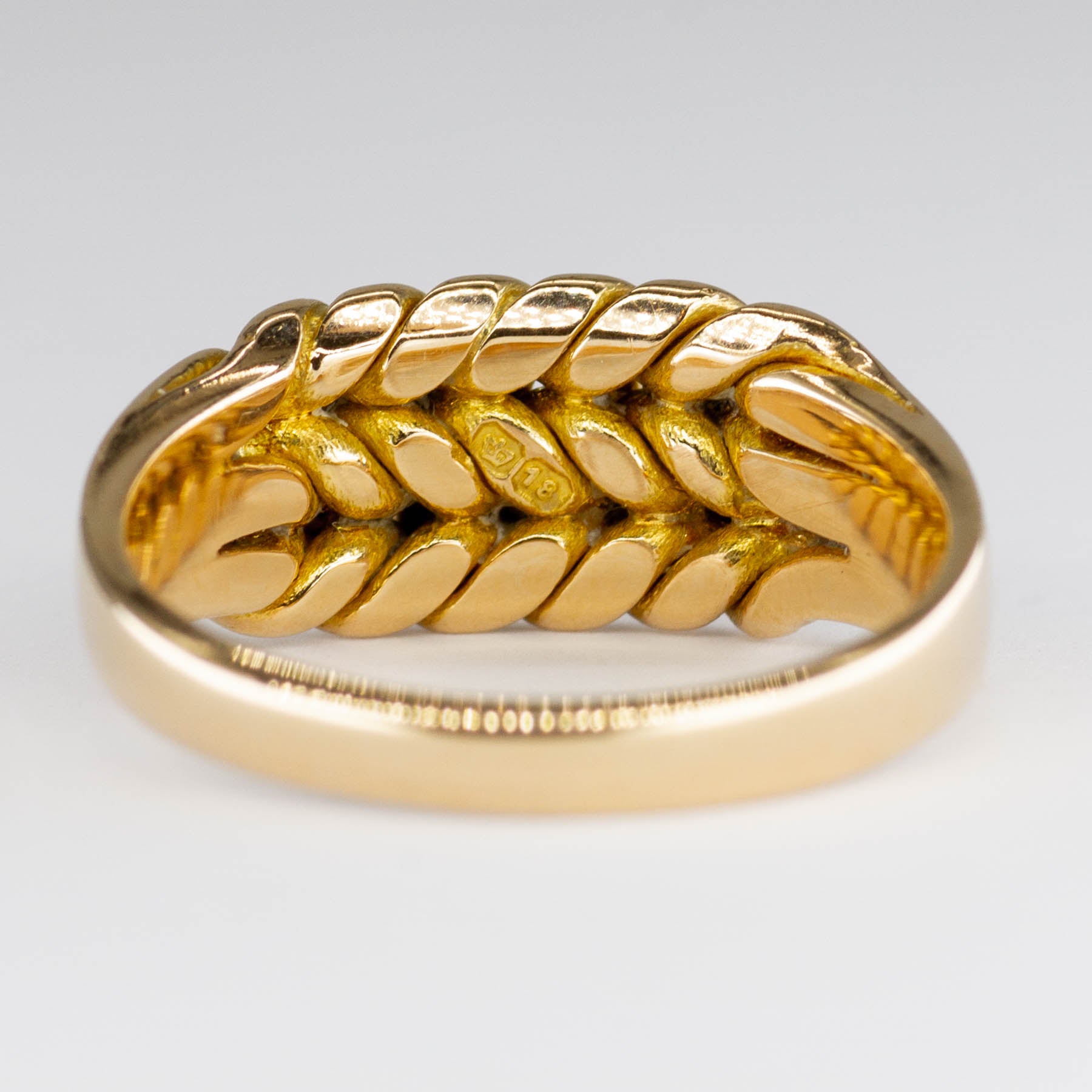 Victorian 1912 18k Gold Keeper Ring | SZ 8