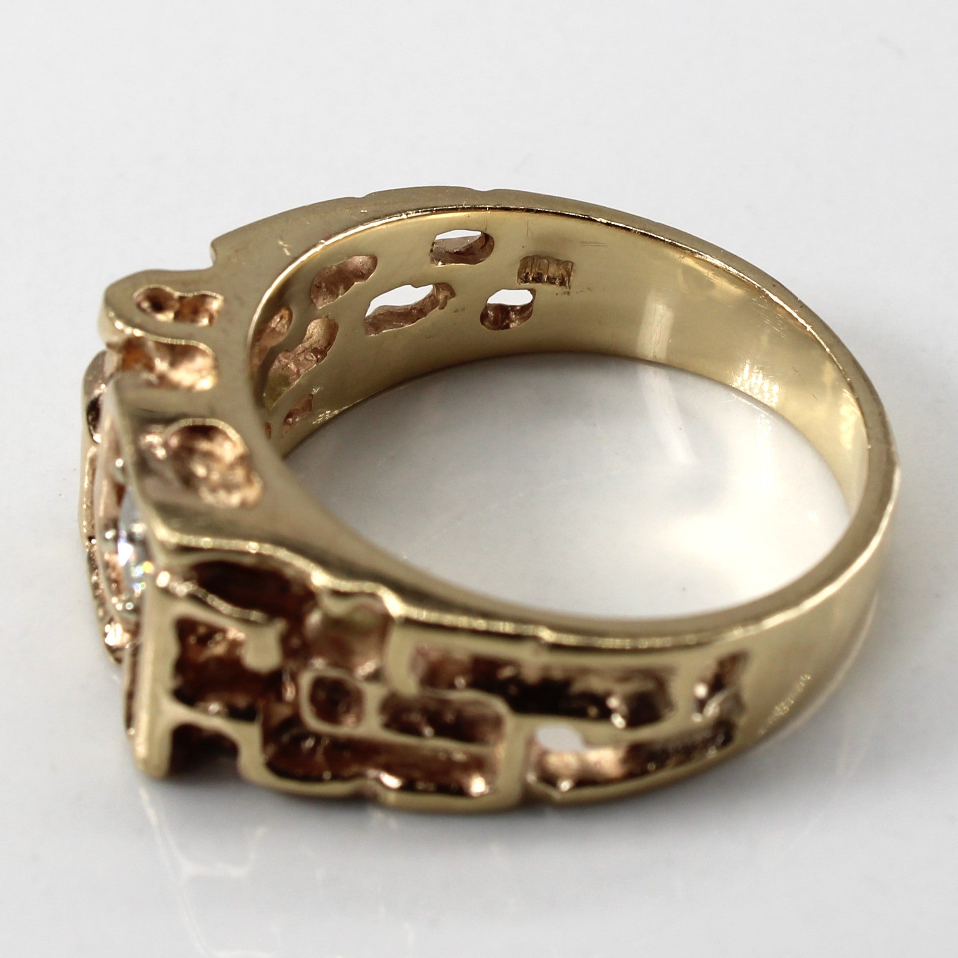 Textured Solitaire Diamond Ring | 0.30ct | SZ 9.5 |