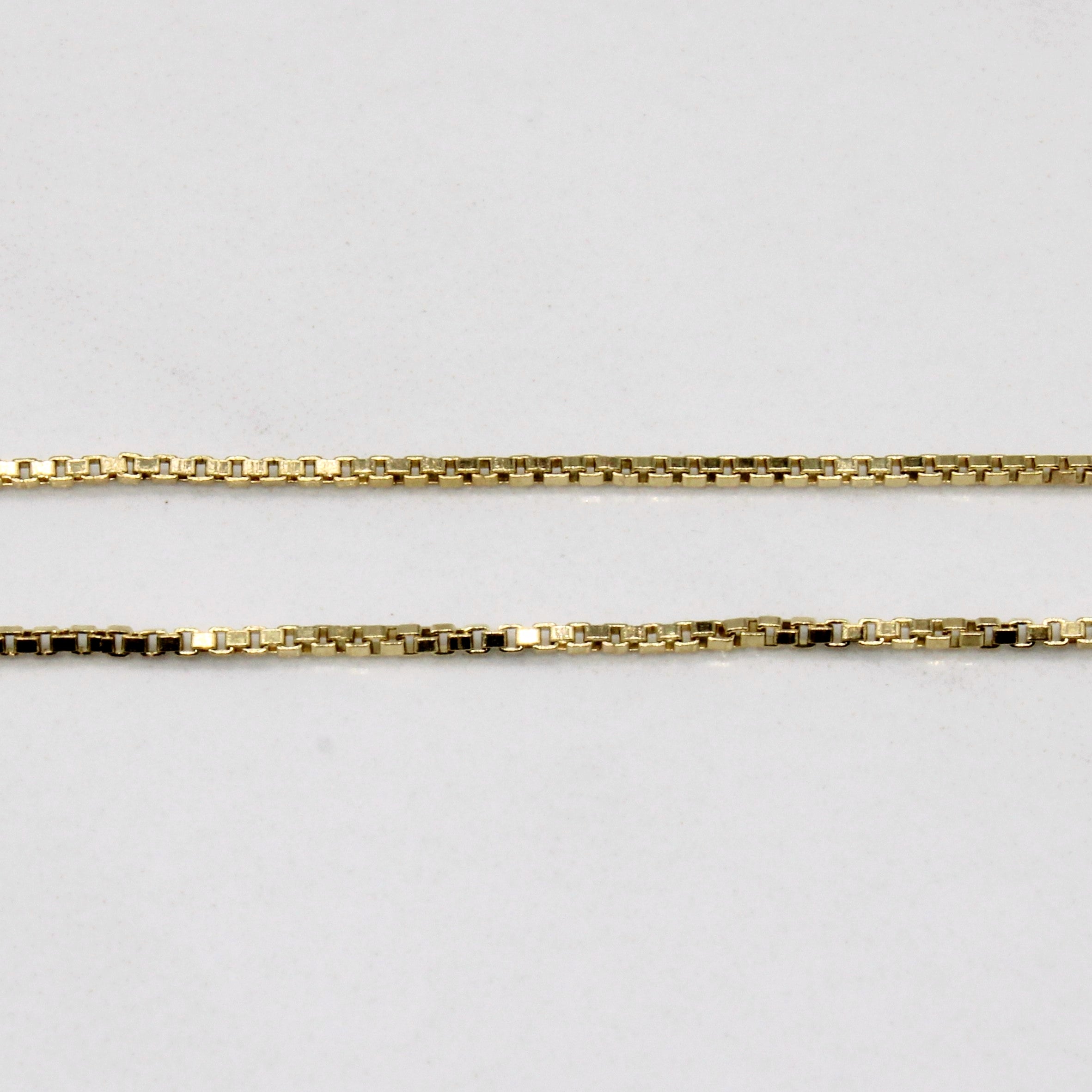 18k Yellow Gold Box Link Chain | 18" |