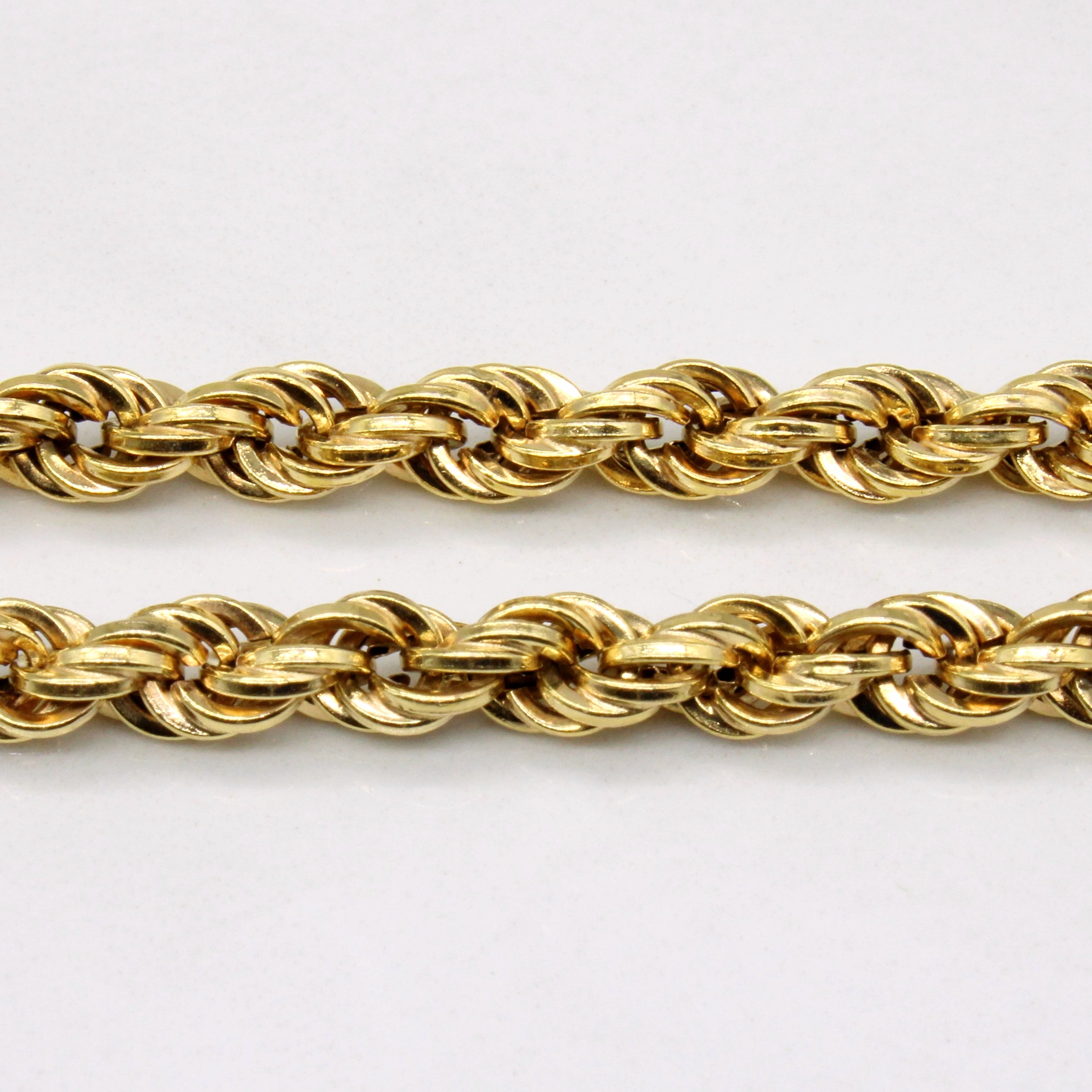 14k Yellow Gold Rope Chain | 31" |