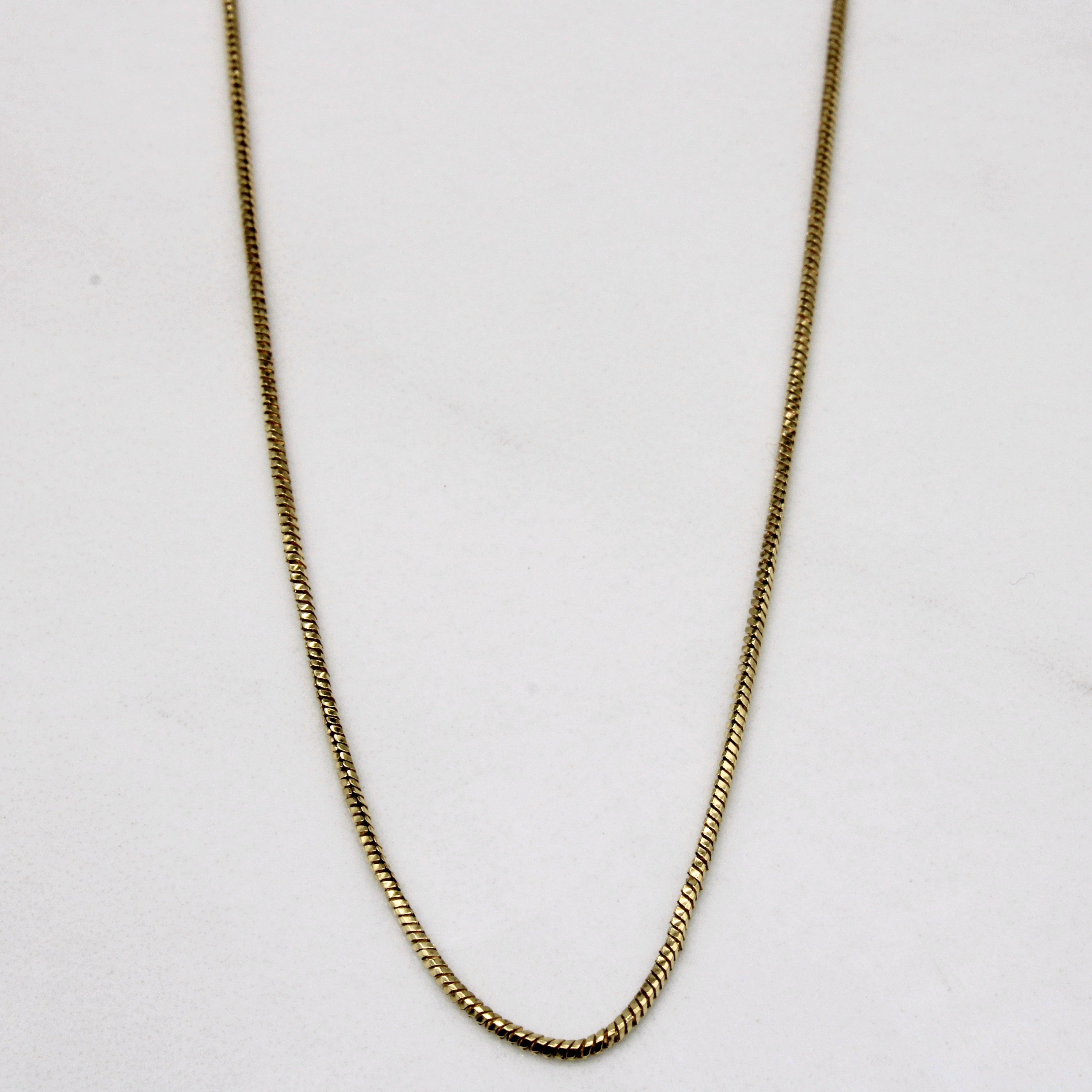 18k Yellow Gold Snake Chain | 24" |