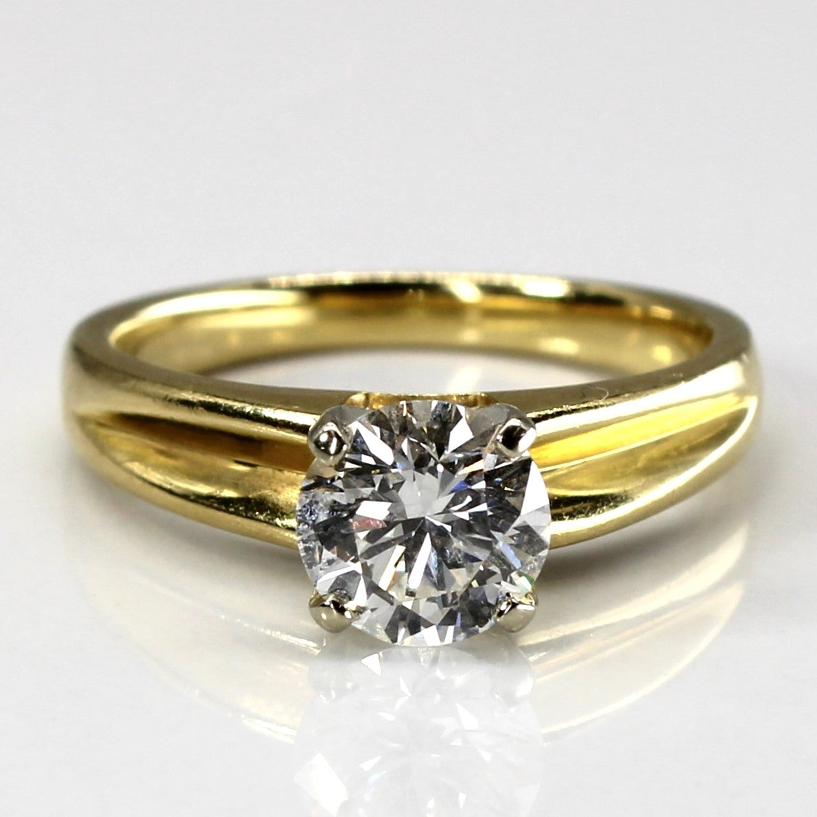 Solitaire Diamond Yellow Gold Ring | 1.03ct SI2/I1 G/H | SZ 5.75 |