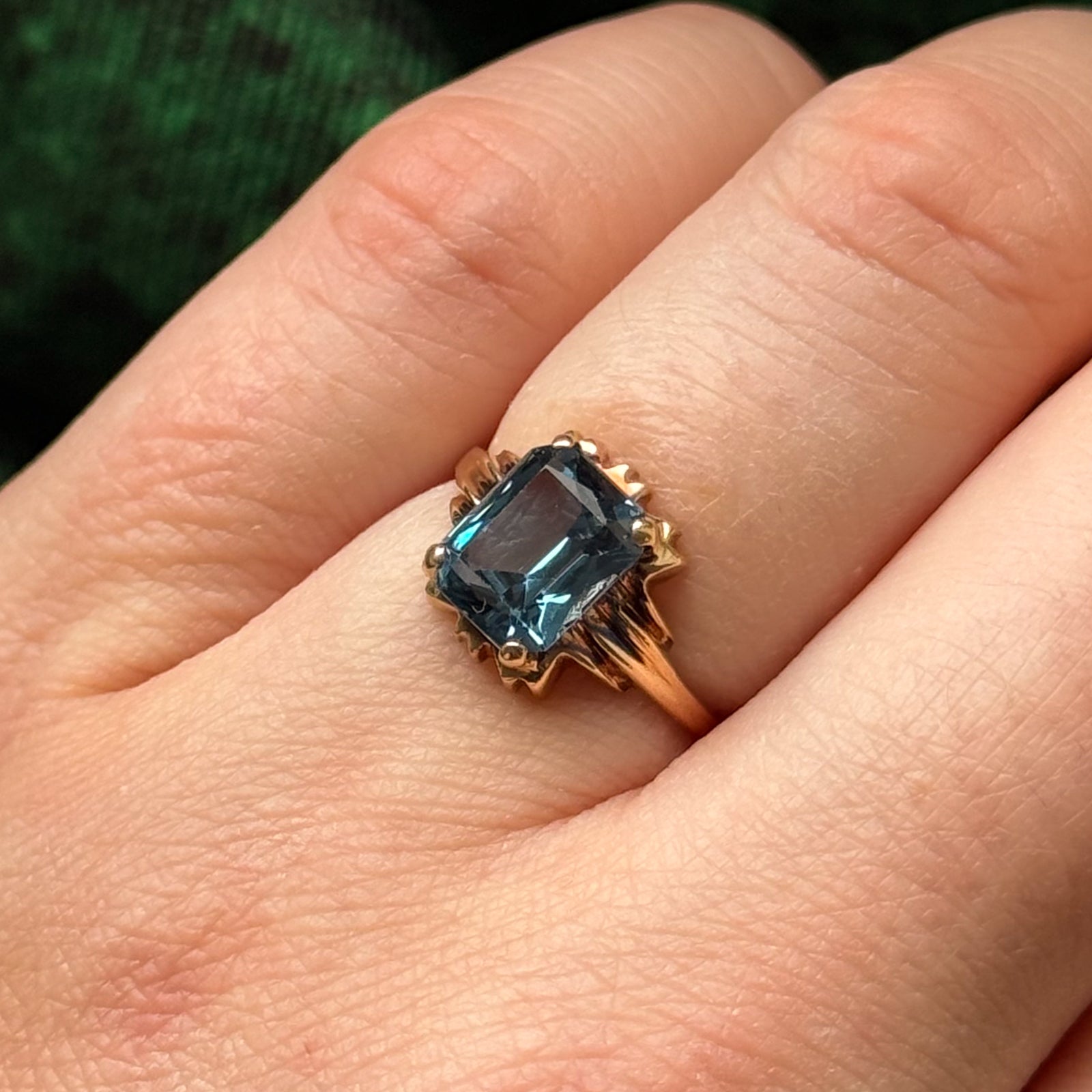Synthetic Spinel Cocktail Ring | 2.20ct | SZ 4.5 |