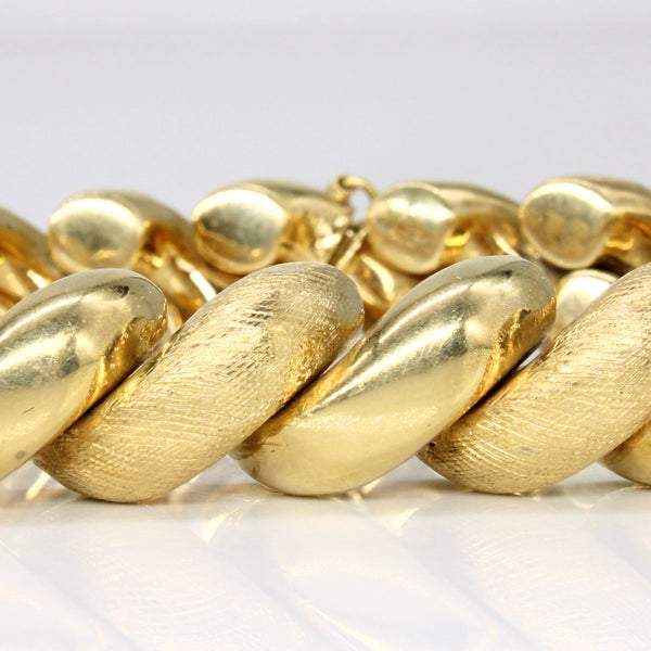 18k Yellow Gold Bracelet | 7.75
