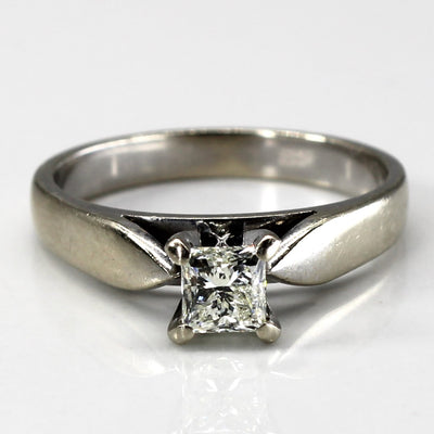 Solitaire Princess Canadian Diamond Engagement Ring | 0.50ct VS2 H/I | SZ 6.75 |