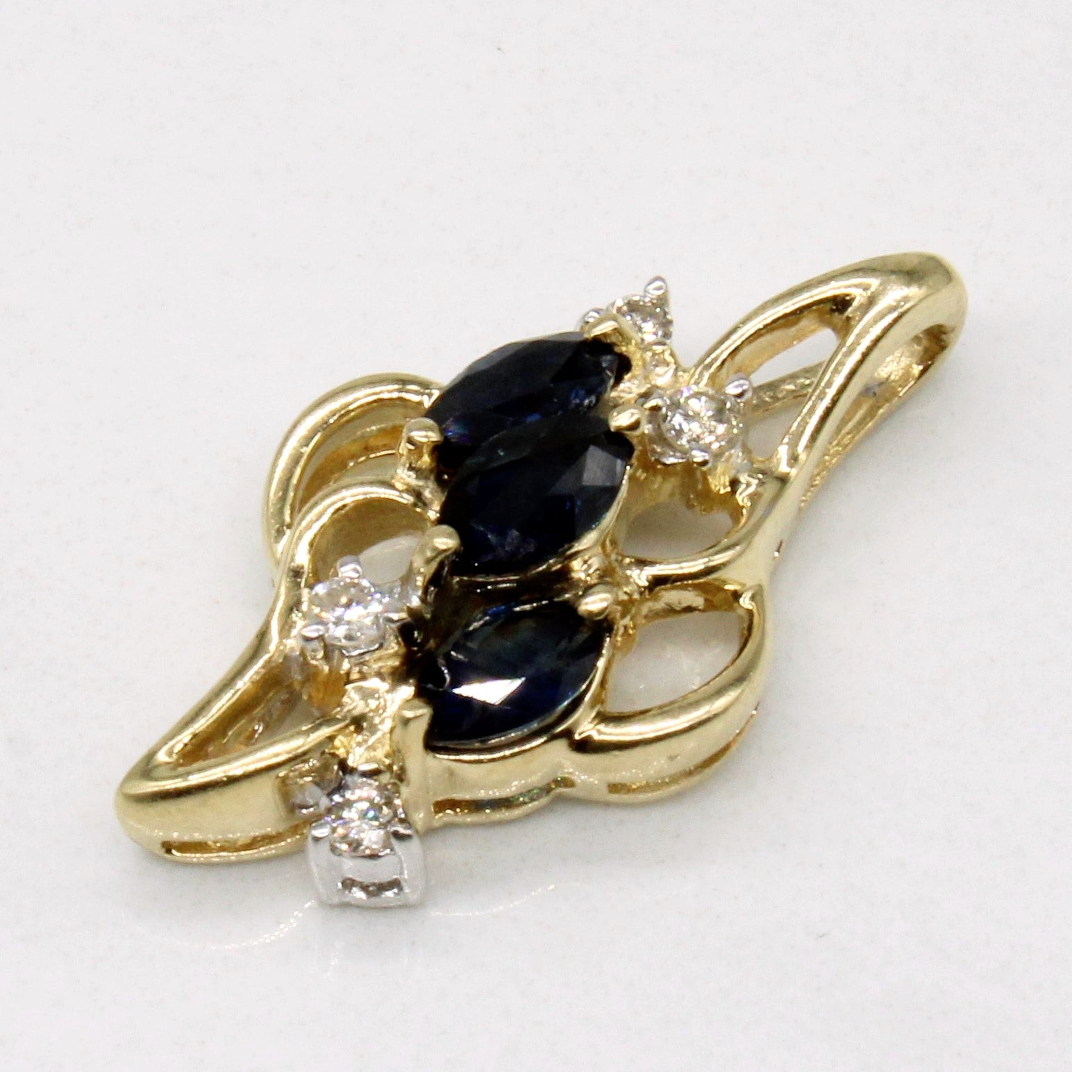 Sapphire & Diamond Pendant | 0.45ctw, 0.06ctw |
