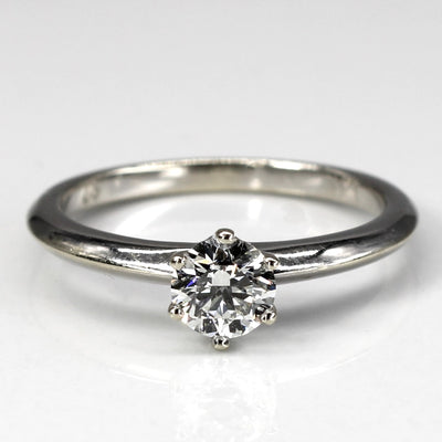 Six Prong Solitaire Diamond Ring | 0.50ct VS2 J | SZ 6.5 |