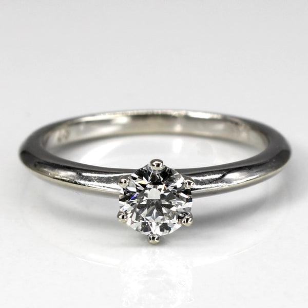 Six Prong Solitaire Diamond Ring | 0.50ct VS2 J | SZ 6.5 |