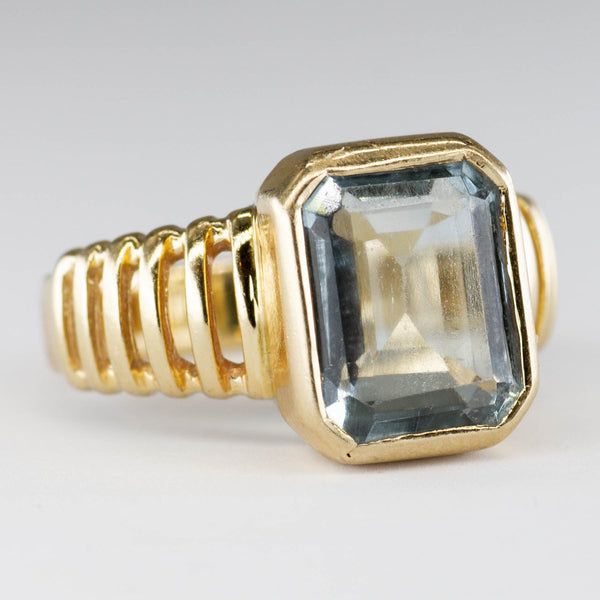 14k Yellow Gold Aquamarine Ring |2.80ct | SZ 5.5