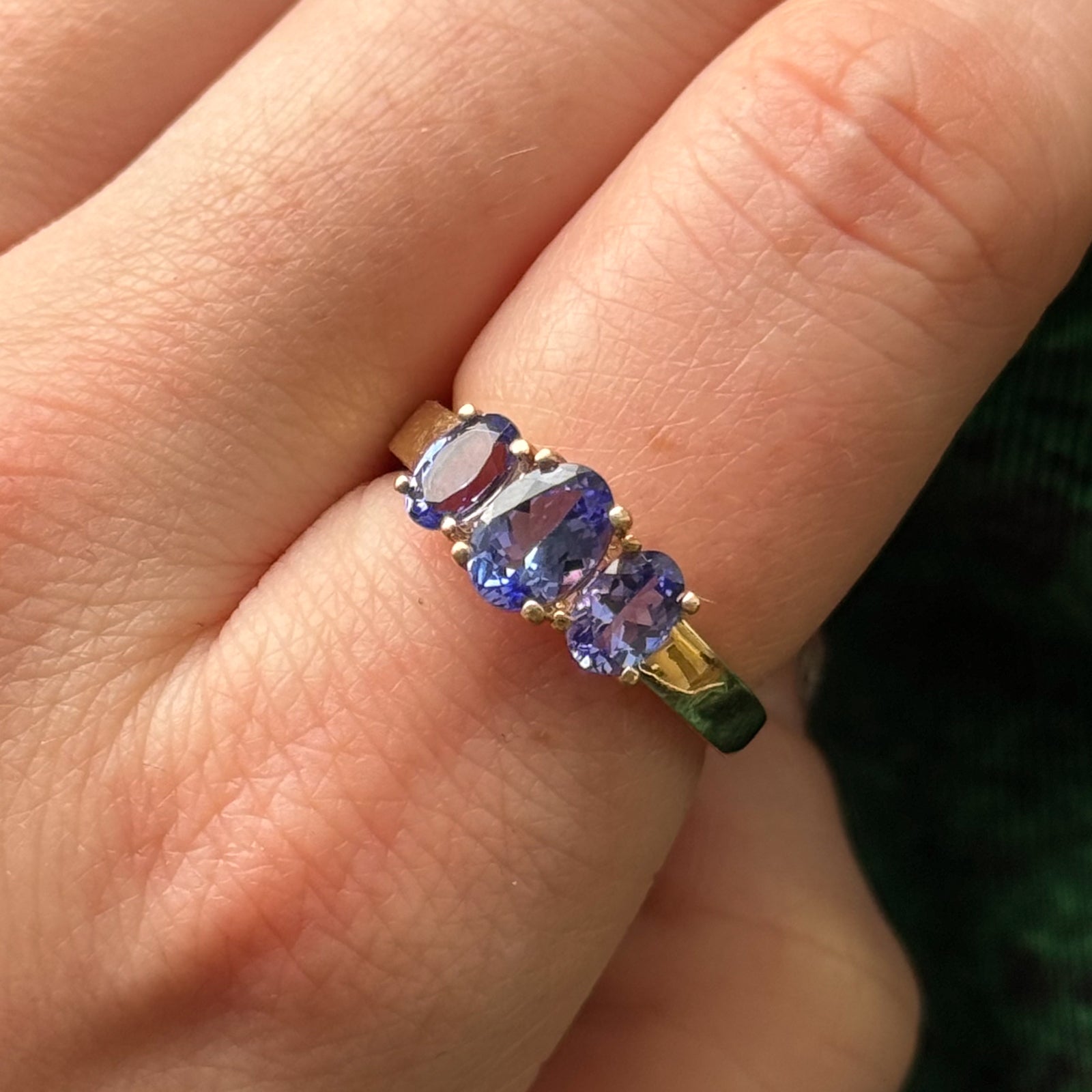 Three Stone Tanzanite Ring | 1.50ctw | SZ 7.5 |