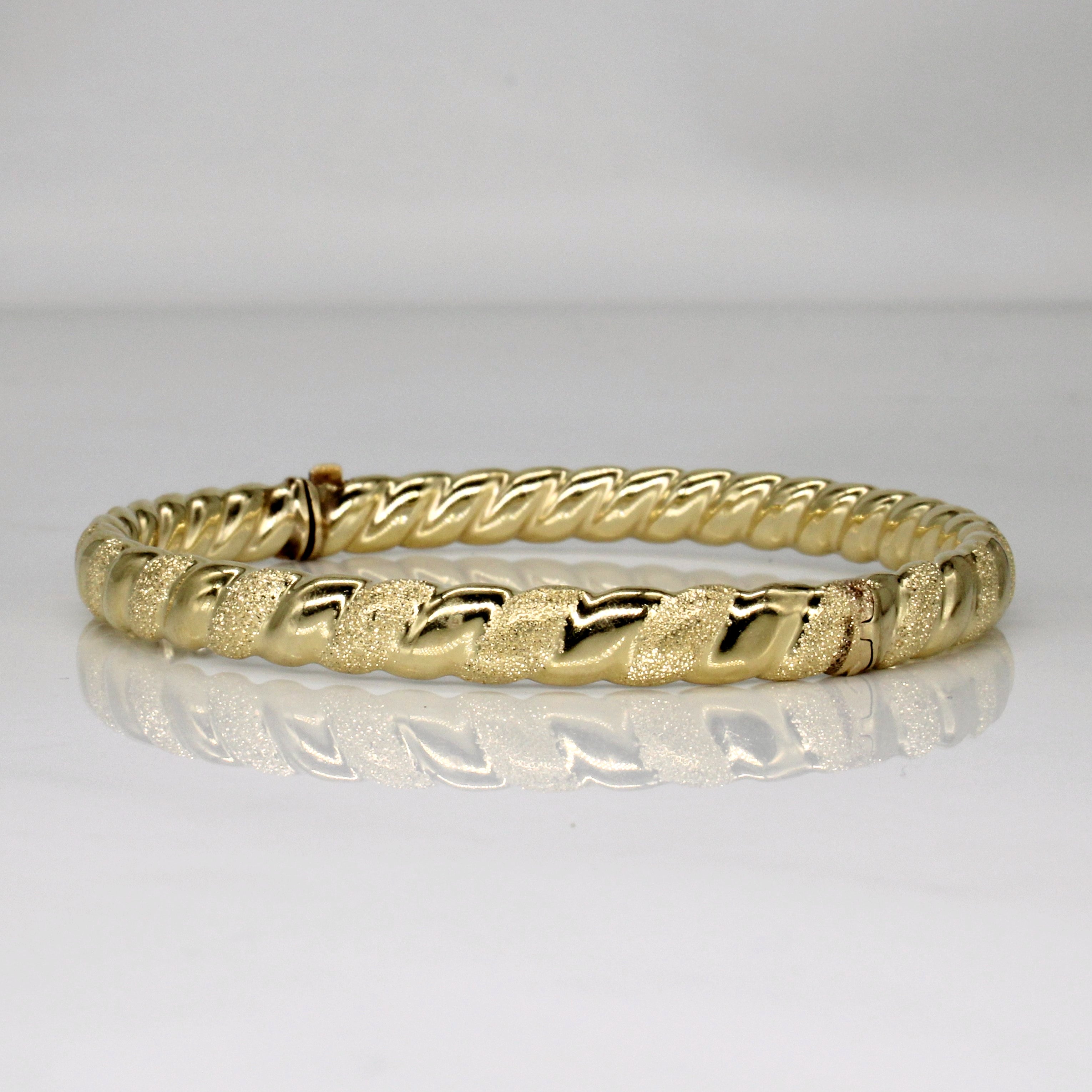 Bracelet en or jaune 14 carats | 6,5" |