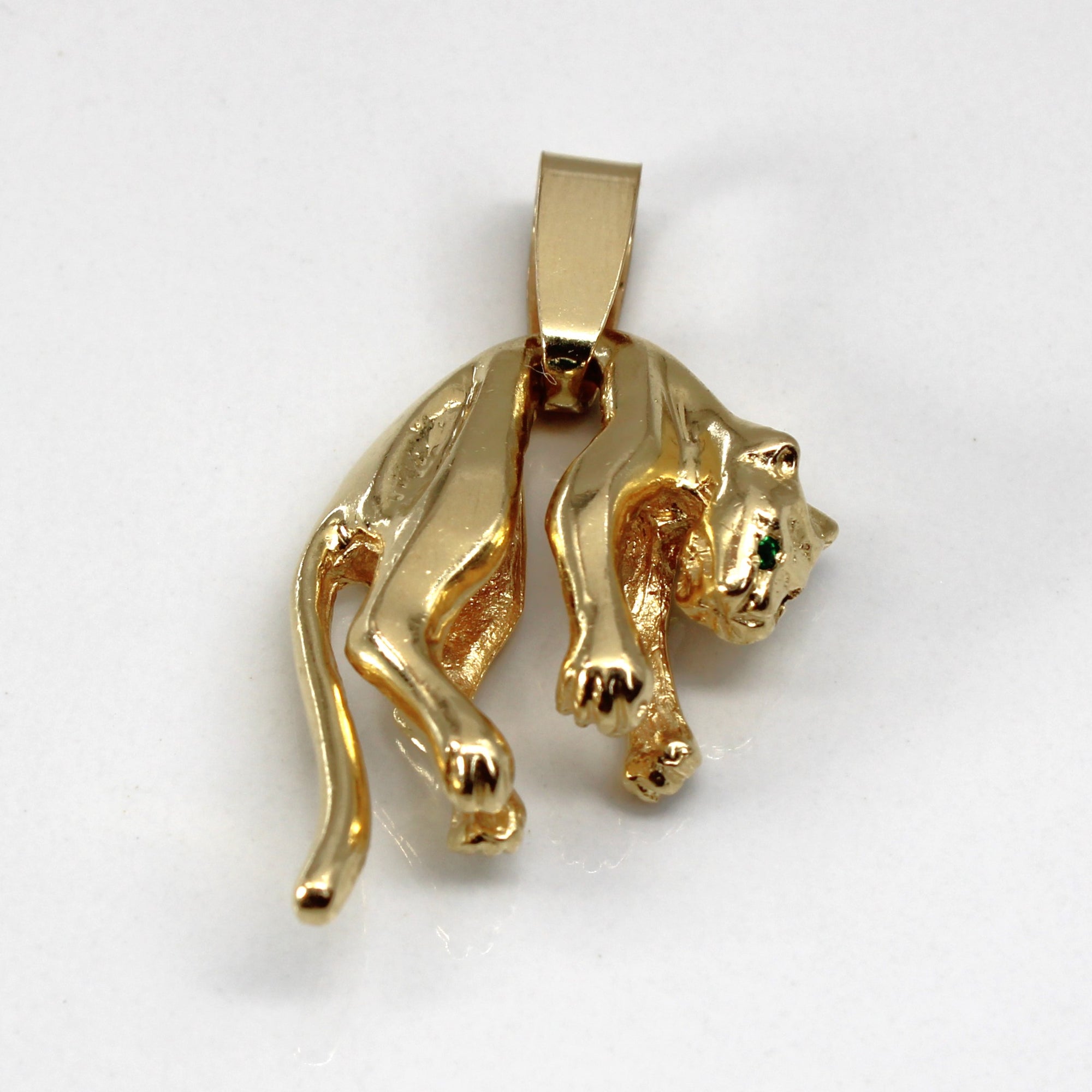 Emerald Panther Pendant | 0.02ctw |